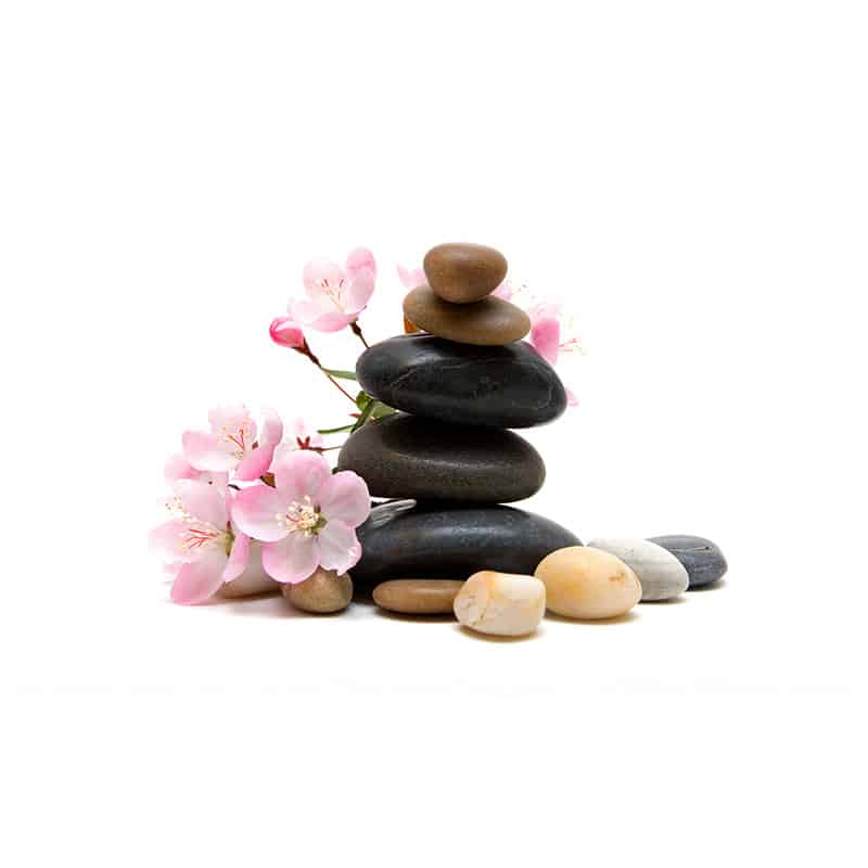 Spa stoned and flowers